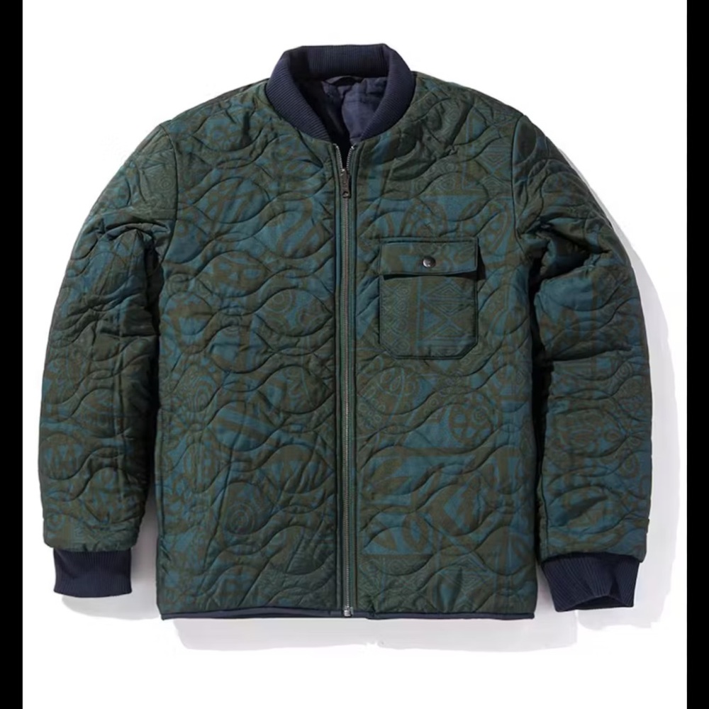 Outerknown Evolution Reversible Bomber In Indigo - image 1